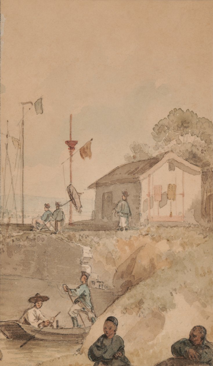 Flodbåd i Kina, november af William Alexander