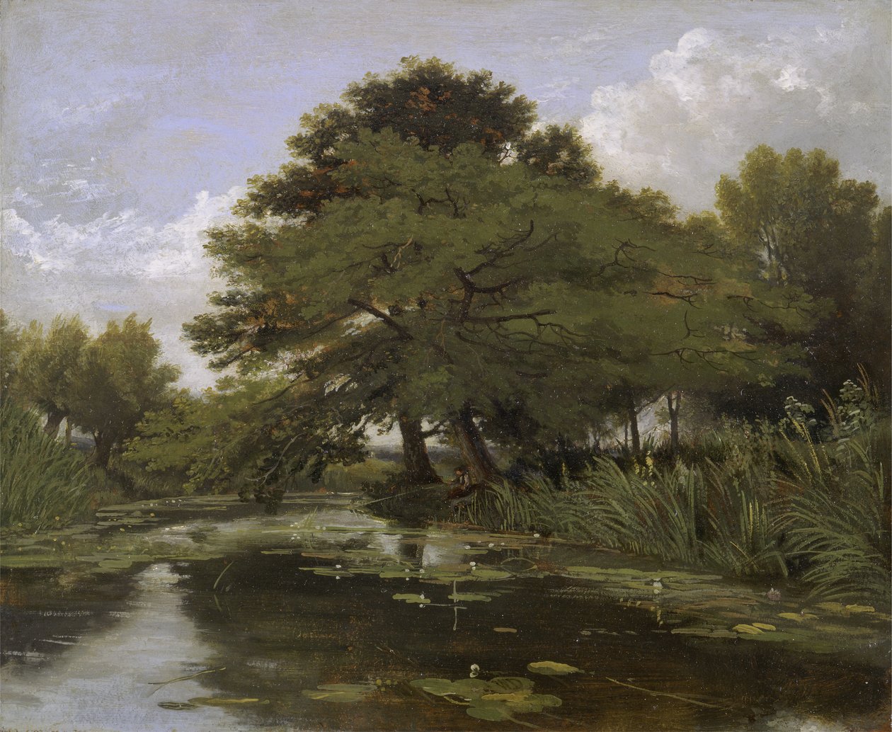 På Isis, Waterperry, Oxfordshire af William Alfred Delamotte
