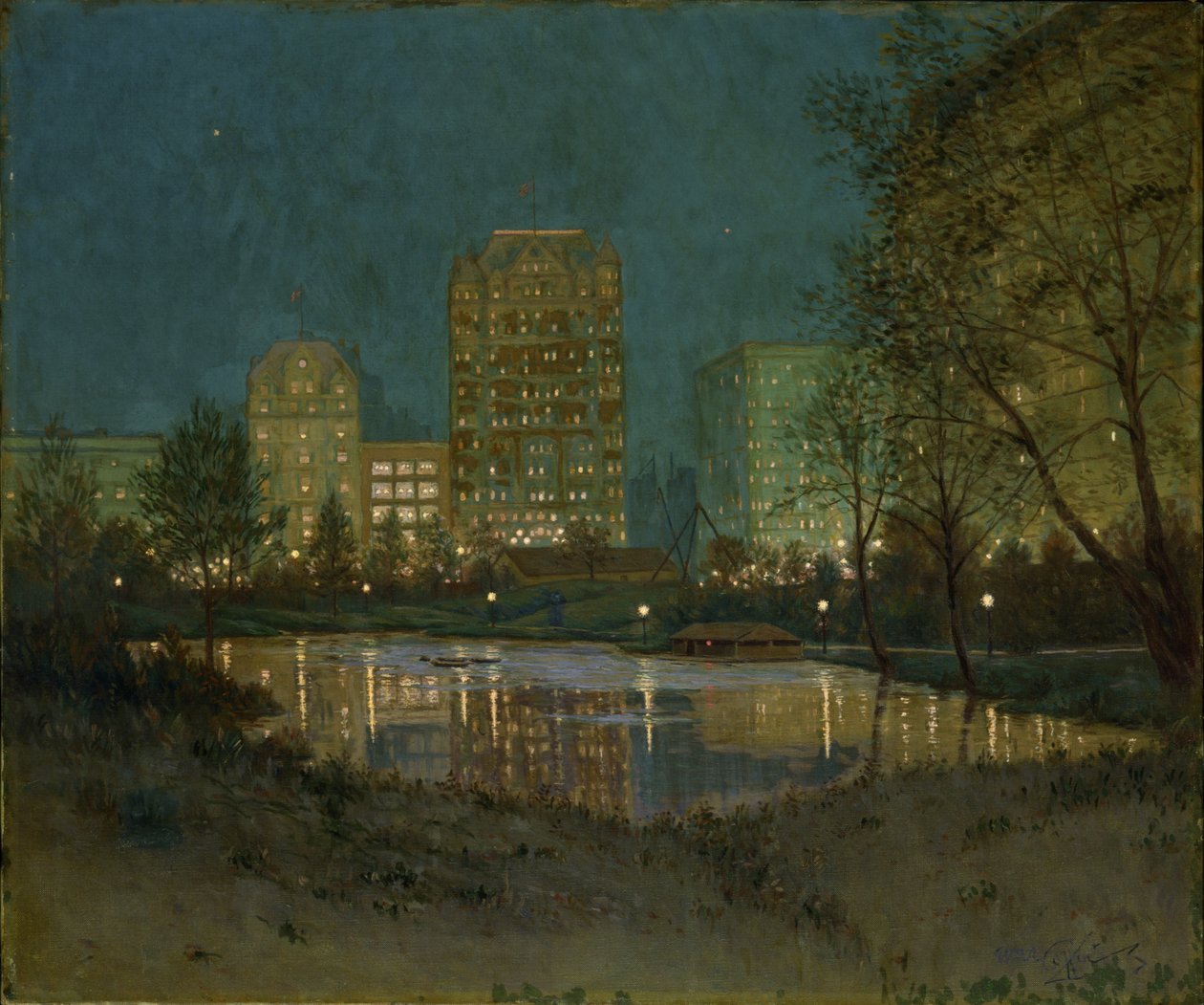 Central Park og Plaza, 1917-1918. af William Anderson Coffin