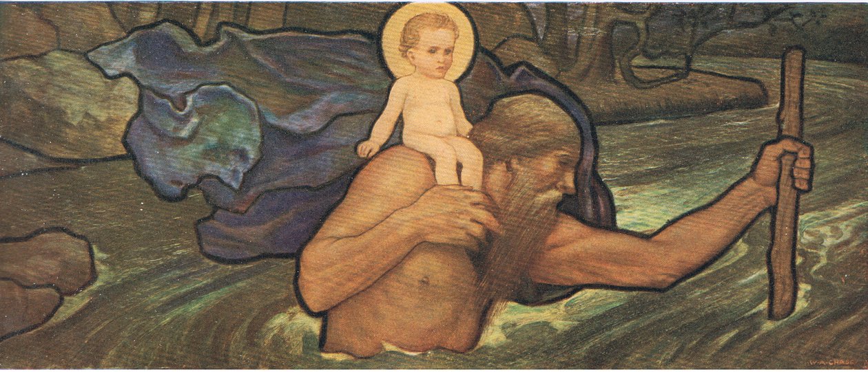 St Christopher, Bibbys Annual, 1916-17 af William Arthur Chase