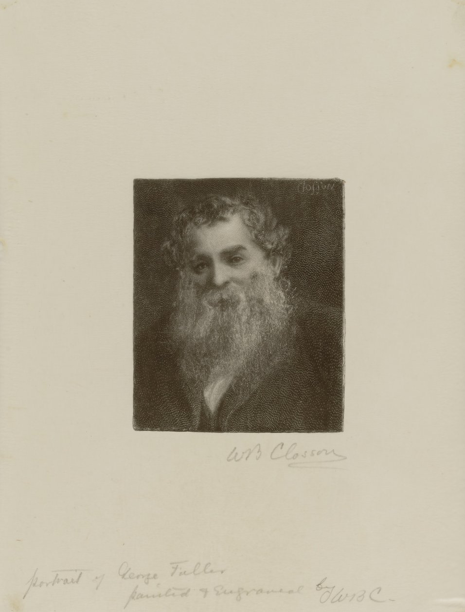 Portræt af George Fuller af William Baxter Closson