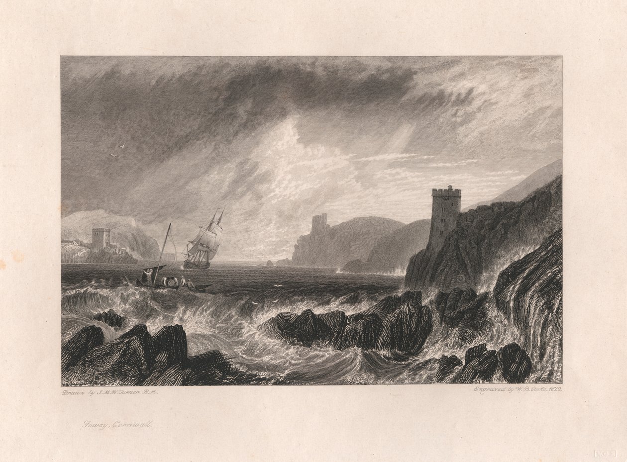 Fowey, Cornwall af William Bernard Cooke