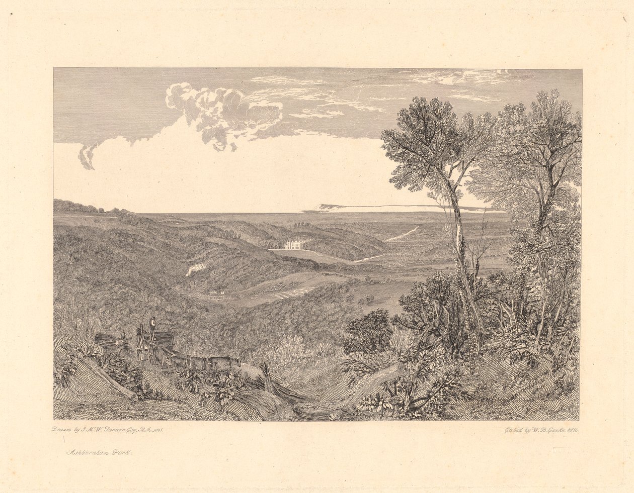 The Vale of Ashburnham af William Bernard Cooke