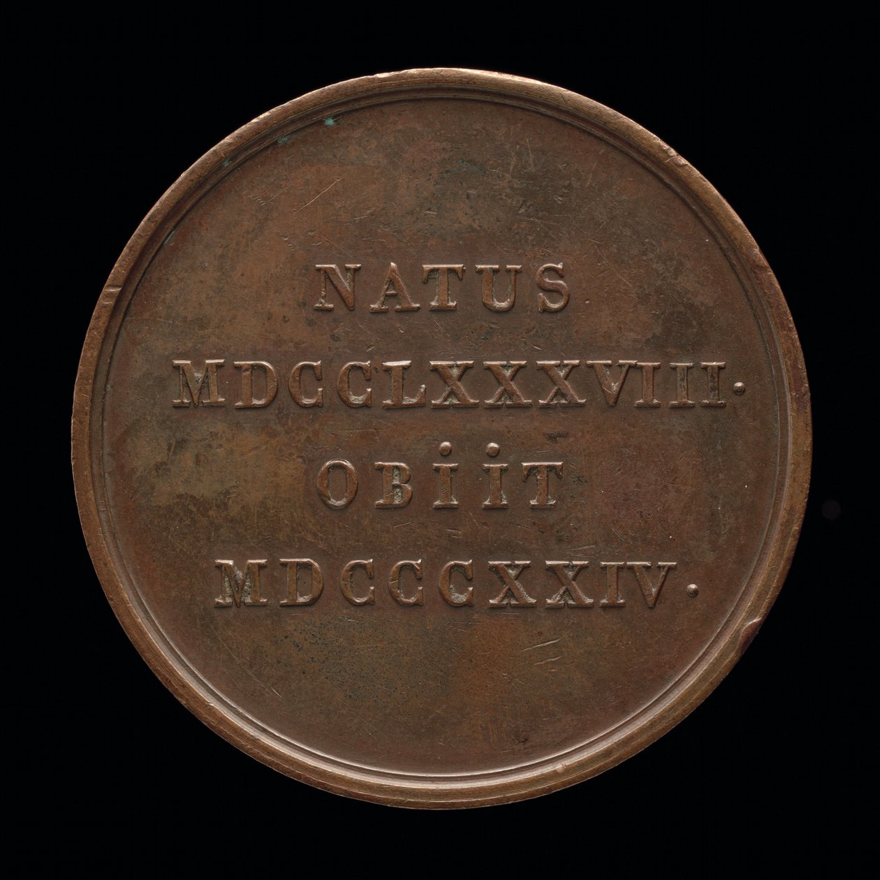 Indskrift [omvendt], 1824. af William Binfield