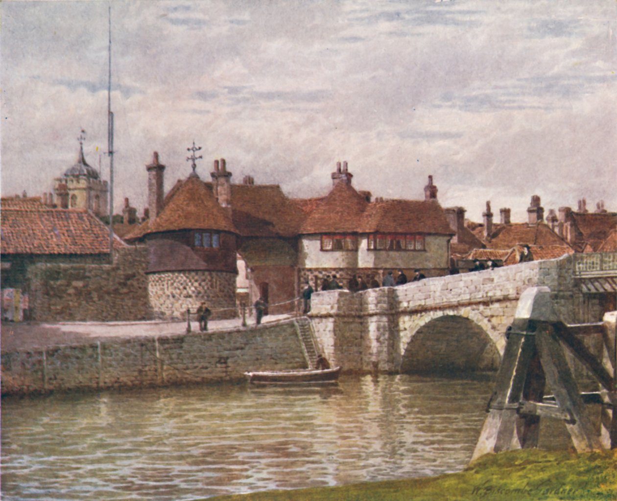The Barbican, Sandwich, 1907 af William Biscombe Gardner
