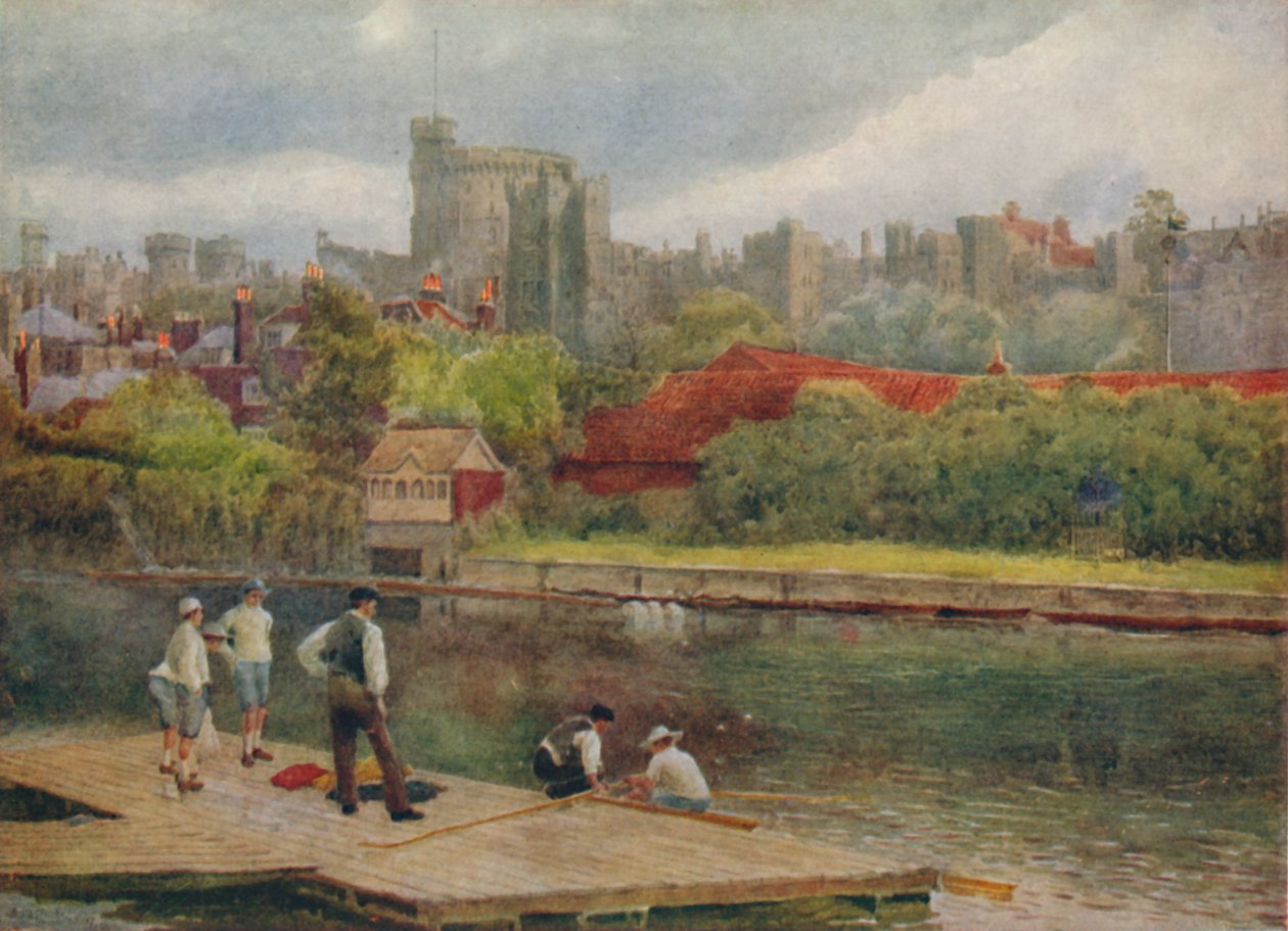 Slottet fra flåderne, c1900 af William Biscombe Gardner