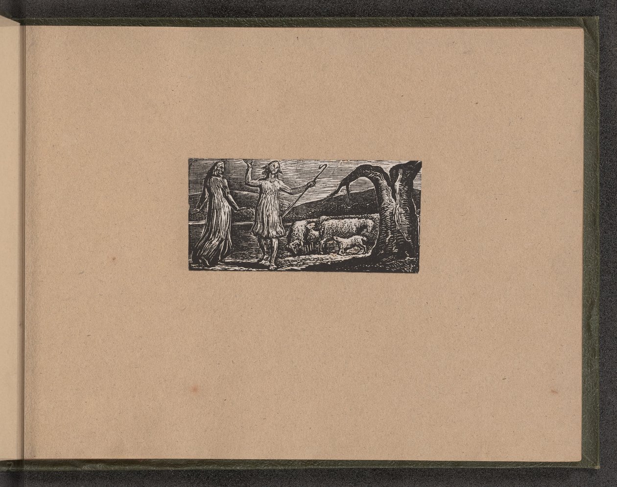 Colinet afgår i sorg, 1821. af William Blake