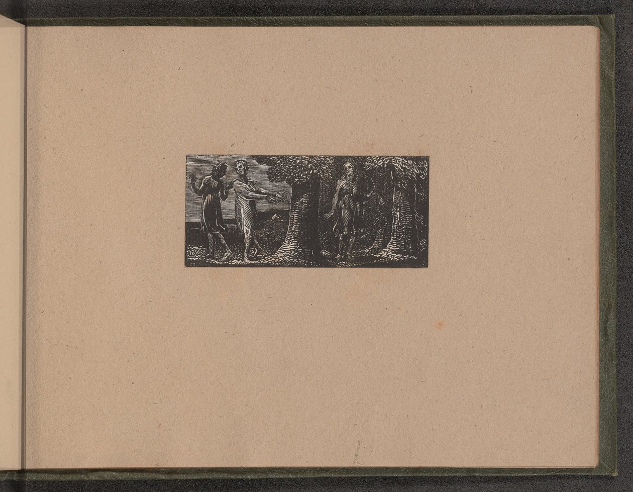 Colinet hånet af to drenge, 1821. af William Blake