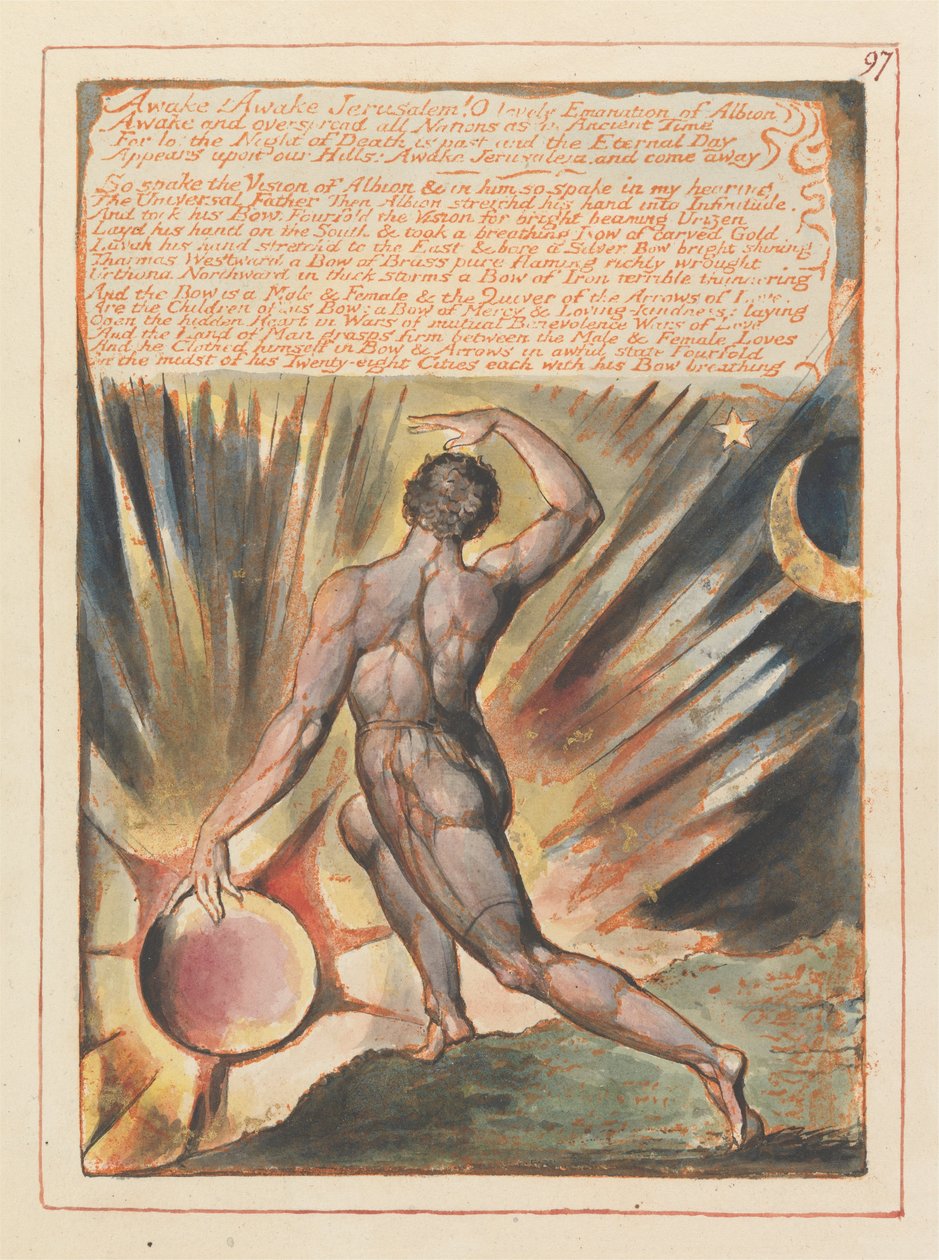 Jerusalem, plade 97, Vågn op! Vågn op Jerusalem .... af William Blake