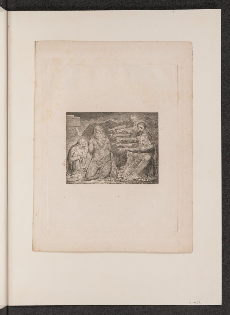 Job irettesat af sine venner, 1825. af William Blake