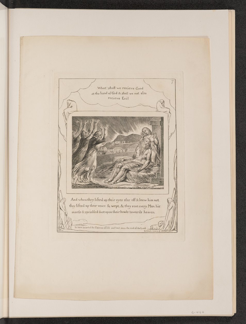 Jobs trøster, 1825. af William Blake