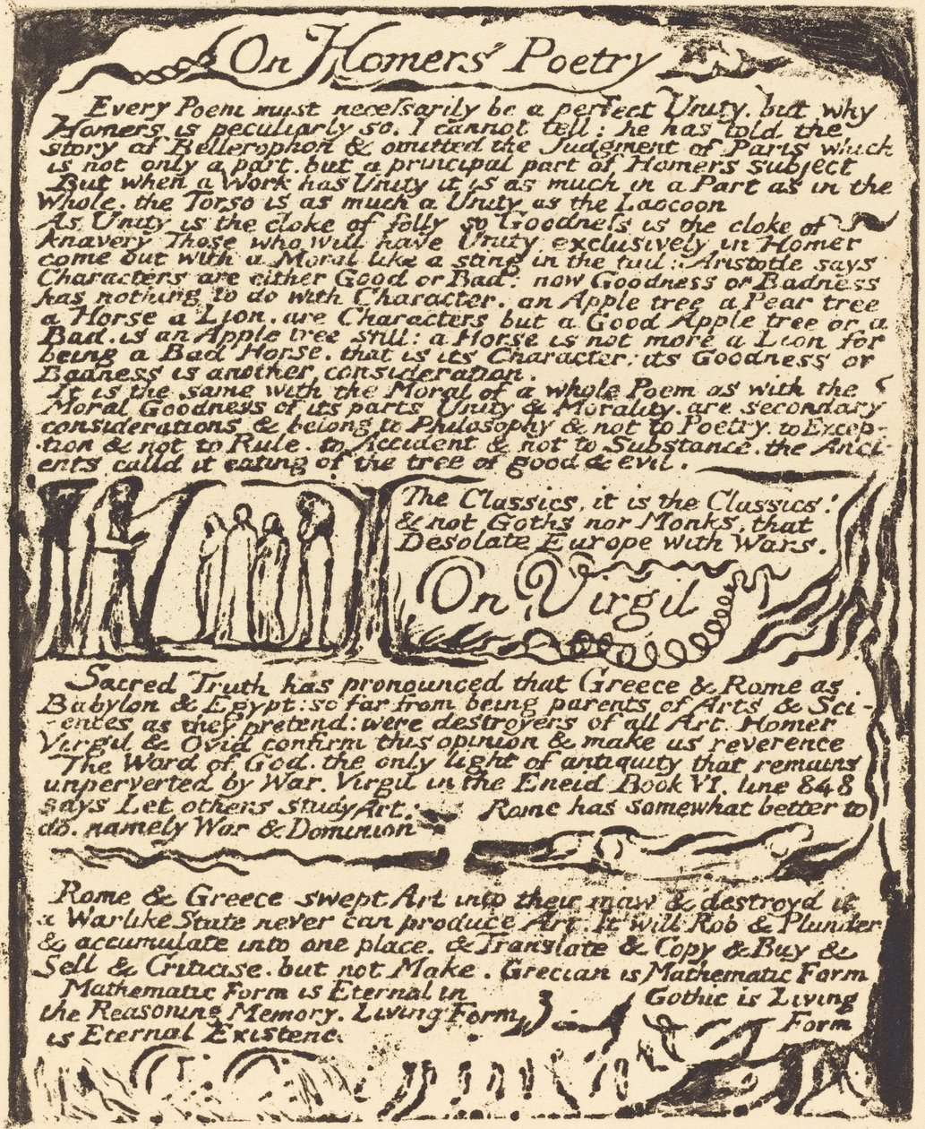 Om Homers Poesi (og) Om Virgil af William Blake