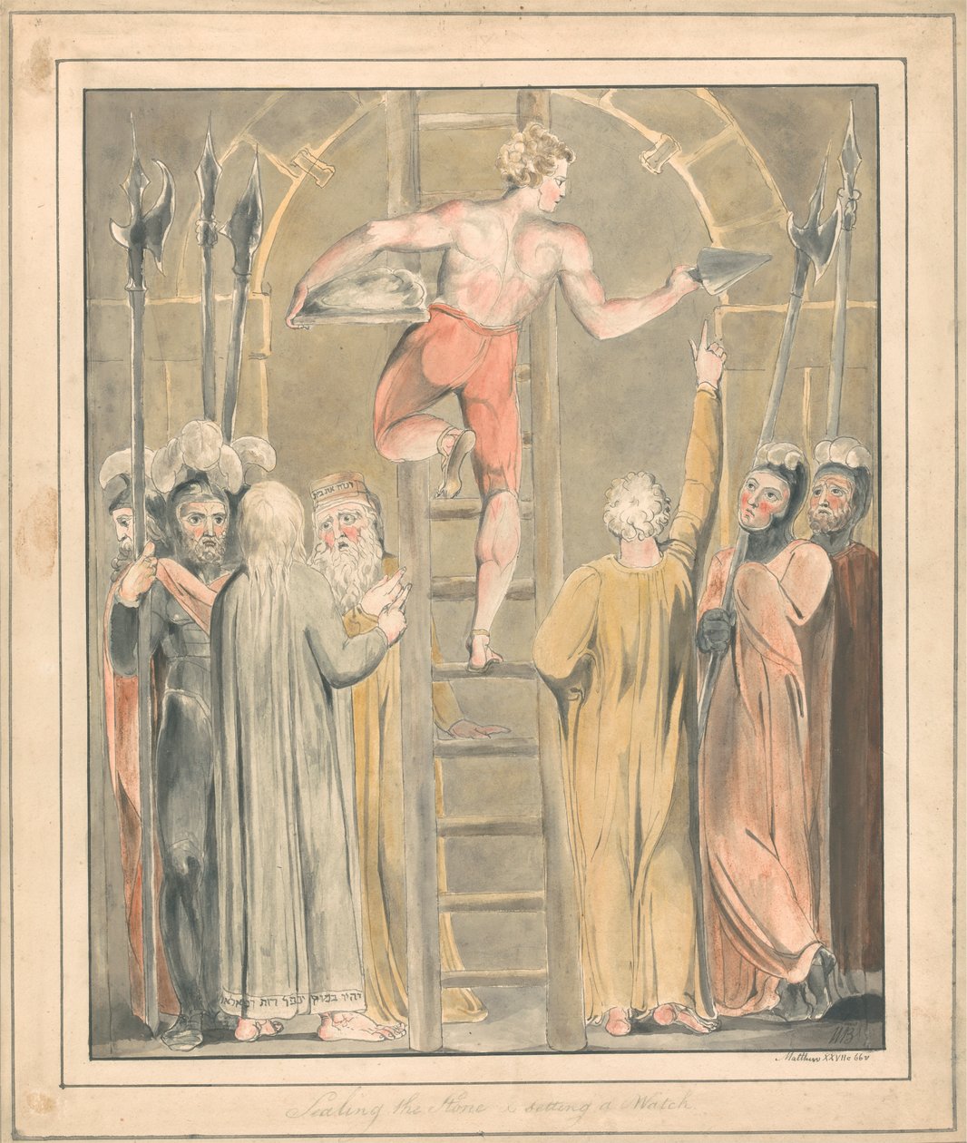 Forsegle stenen og sætte et ur af William Blake