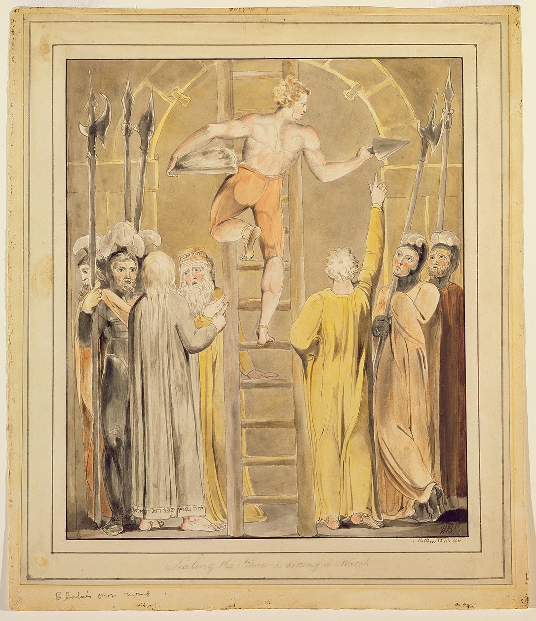 Forsegle stenen og sætte et ur af William Blake