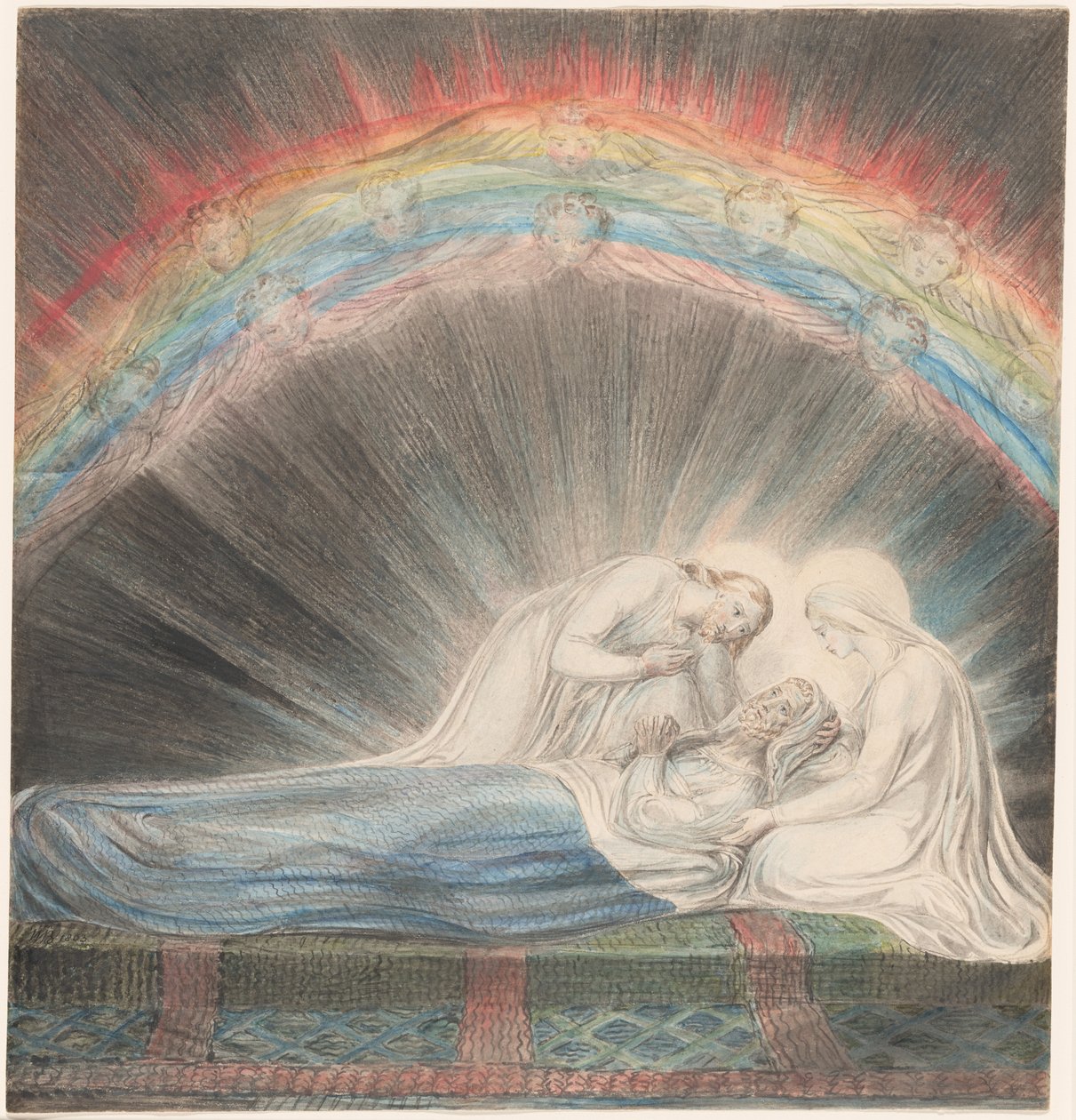 Sankt Josefs død af William Blake