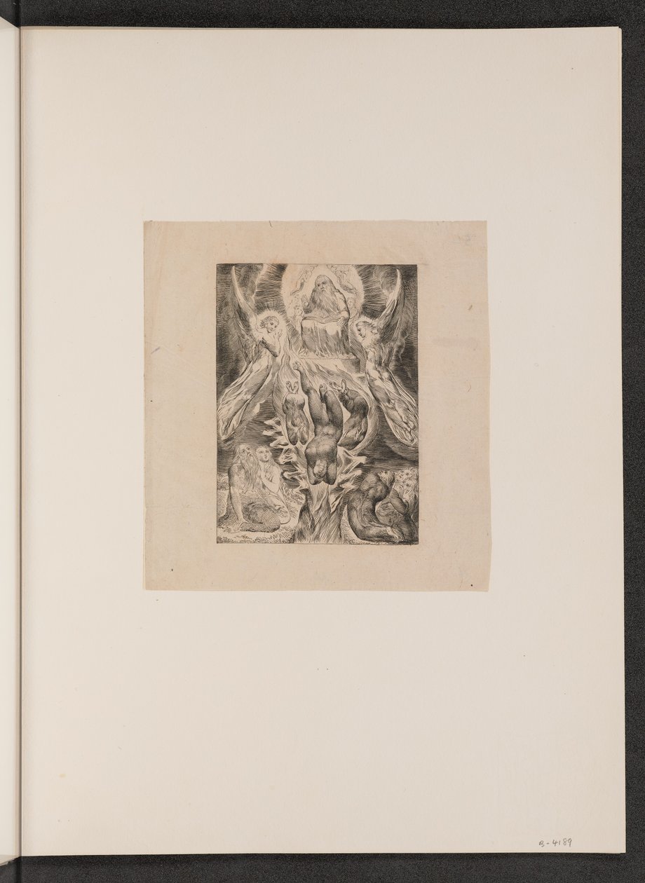 Satans fald, 1825. af William Blake