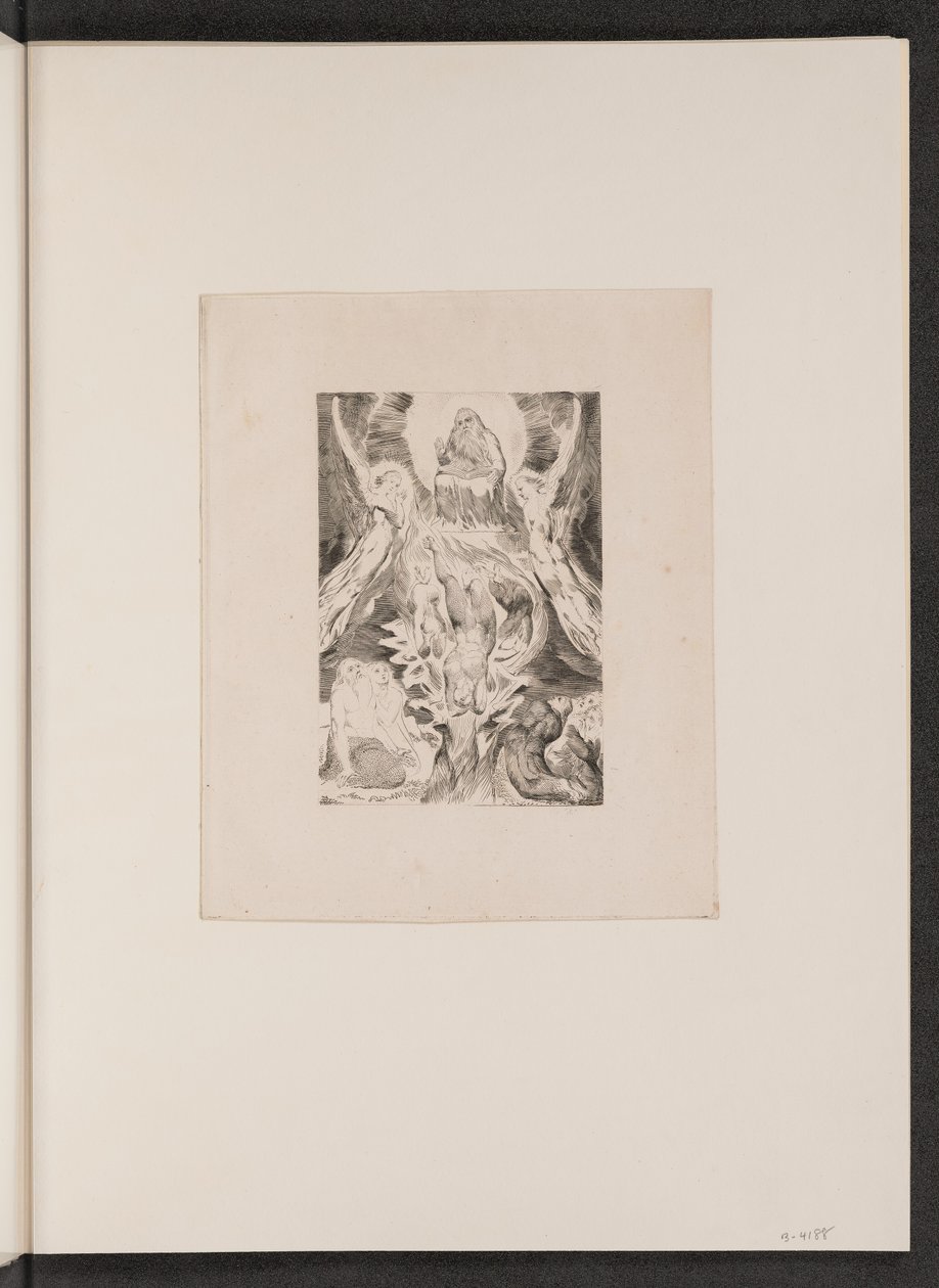 Satans fald, 1825. af William Blake