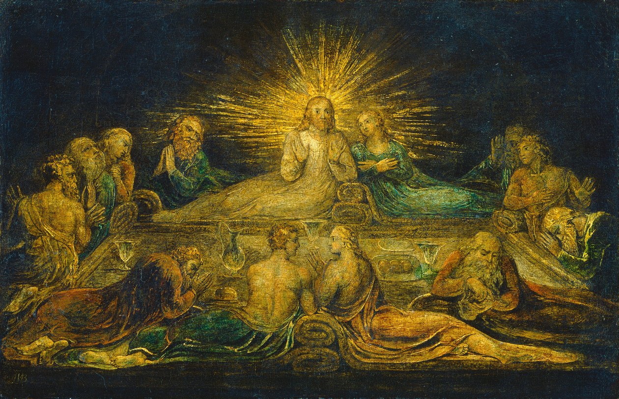 Den sidste nadver, 1799. af William Blake