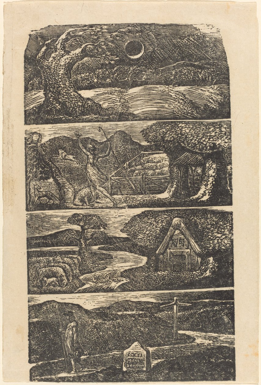 The Pastorals of Virgil, 1821. af William Blake