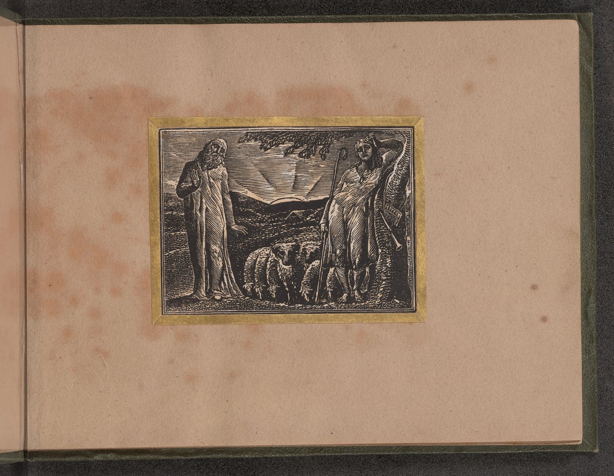 Thenot og Colinet, 1821. af William Blake