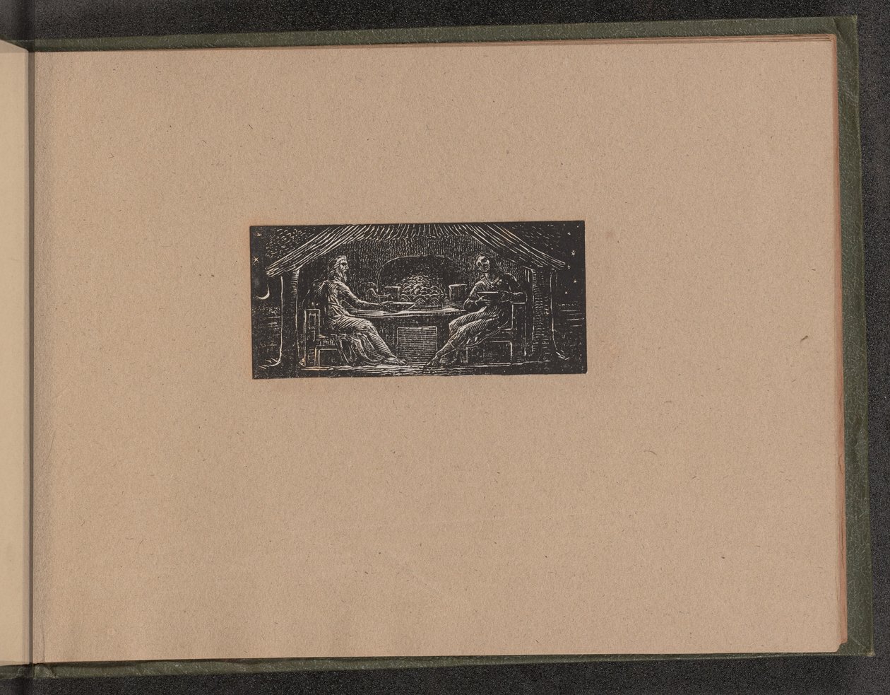 Thenot og Colinet spiser deres aftensmåltid af William Blake