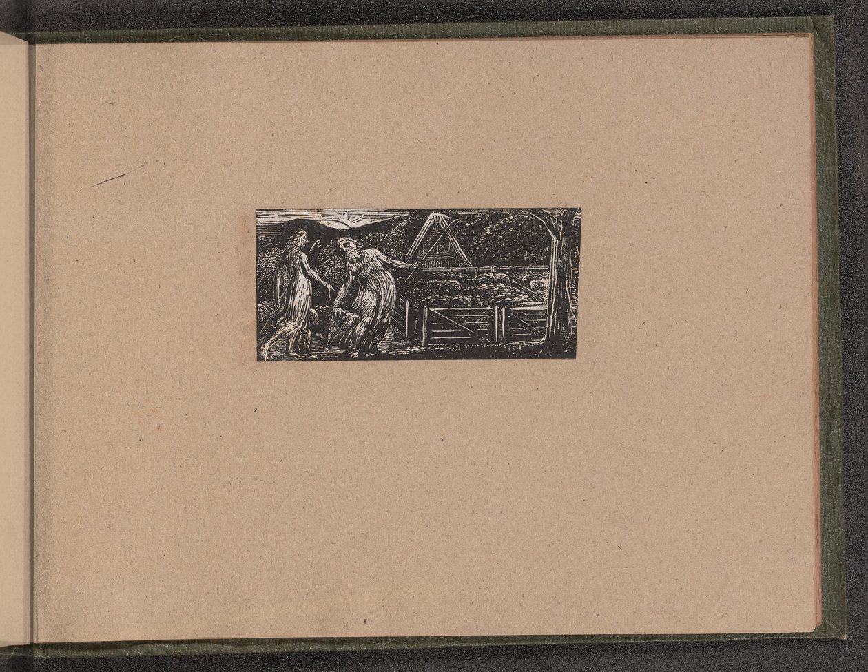 Thenot og Colinet fører deres flokke sammen af William Blake