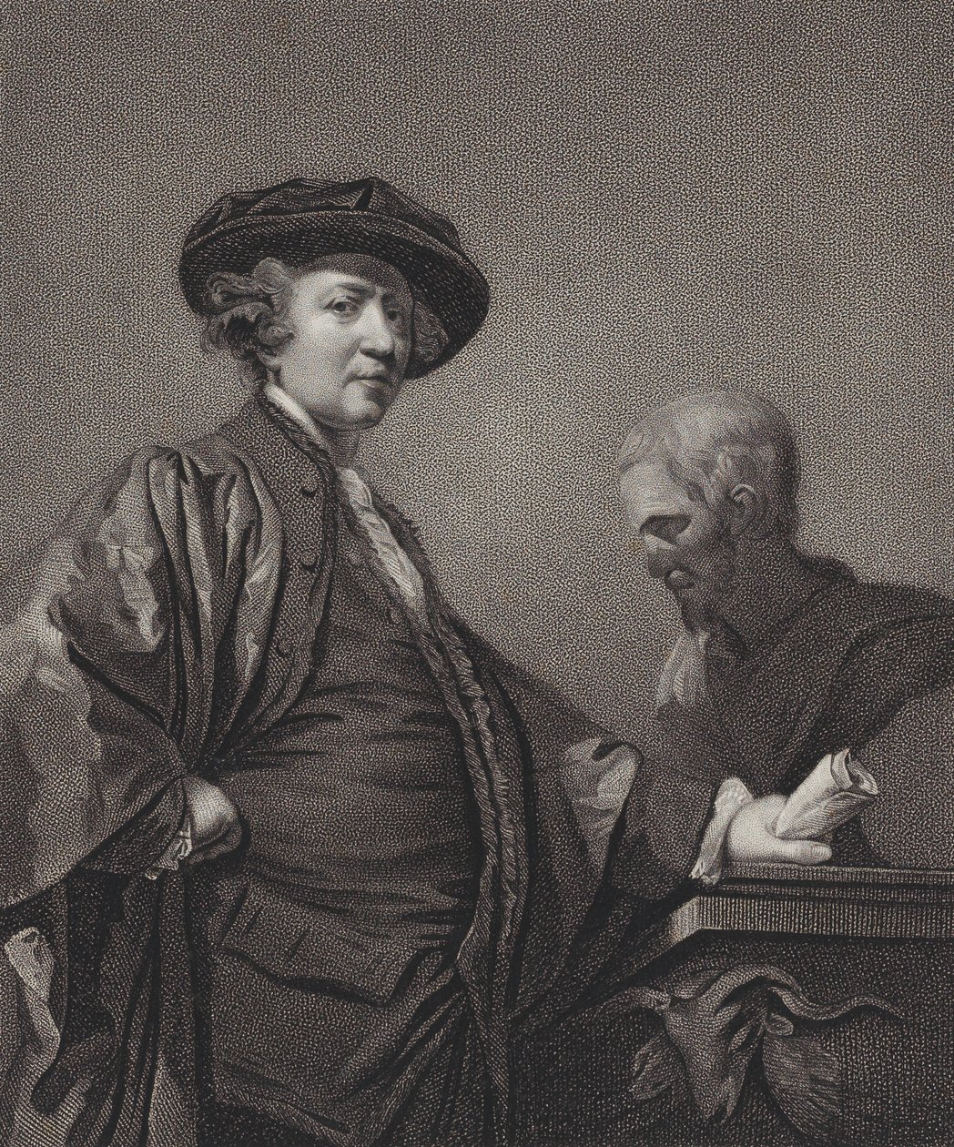 Sir Joshua Reynolds, Ridder, 1811. af William Bond