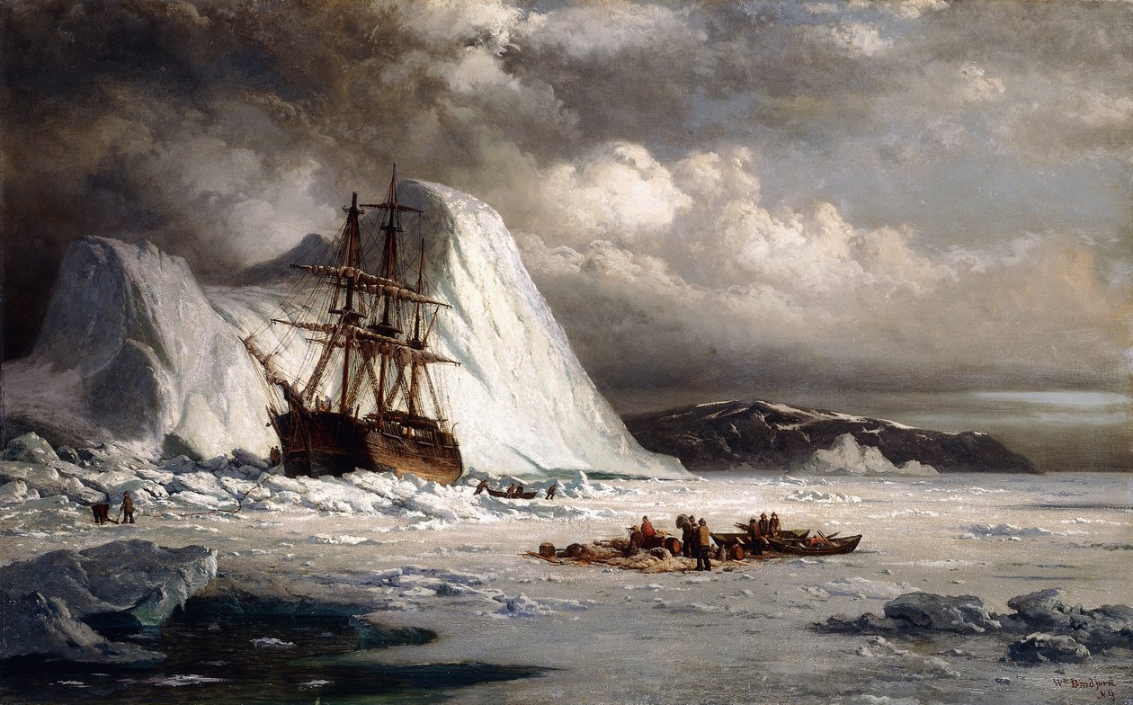 Isbundet skib, af William Bradford