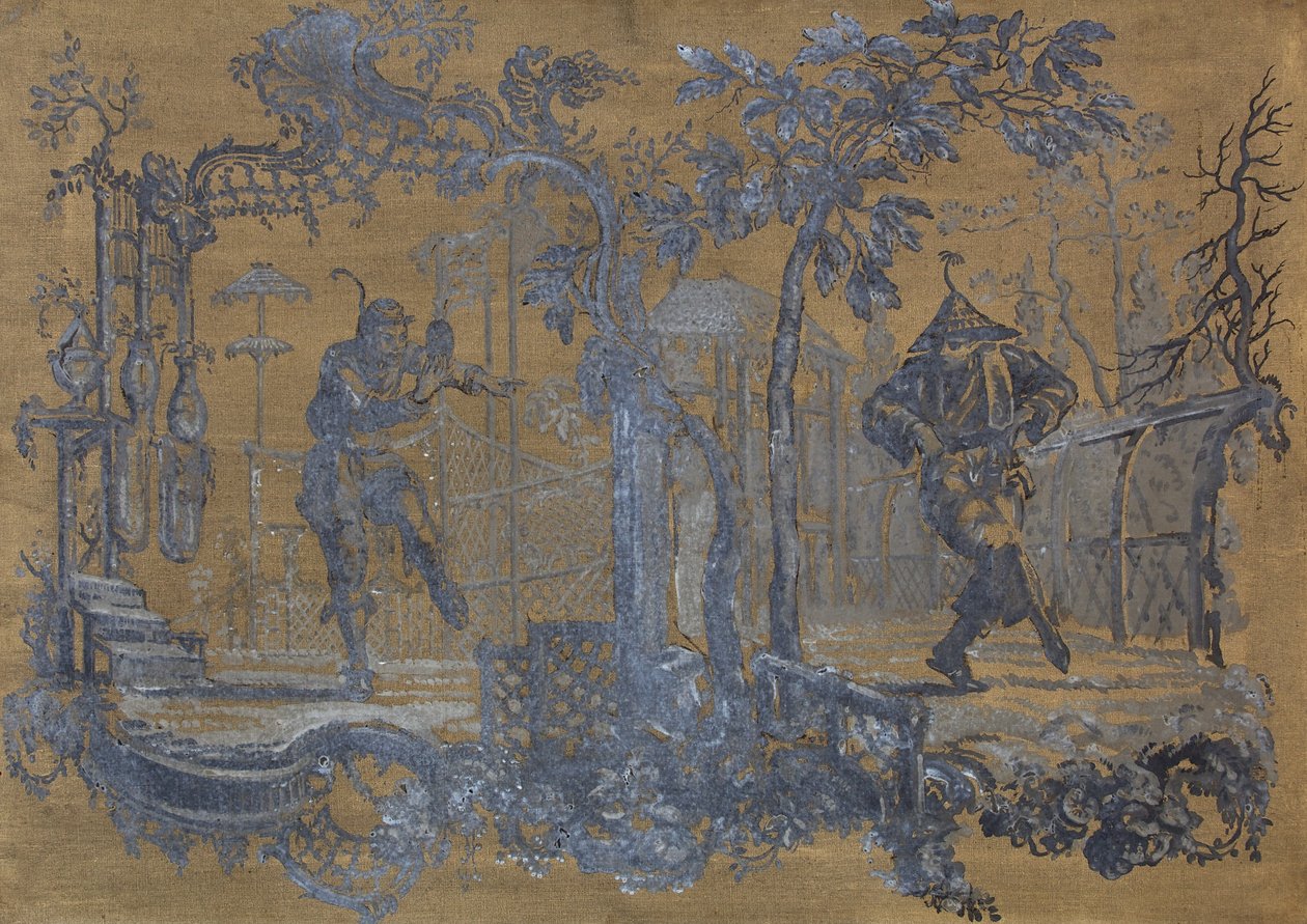 Chinoiserie (olie på lærred) af William Bruce Ellis Ranken