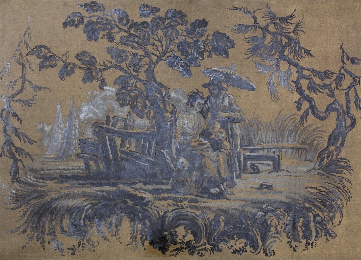 Chinoiserie (olie på lærred) af William Bruce Ellis Ranken