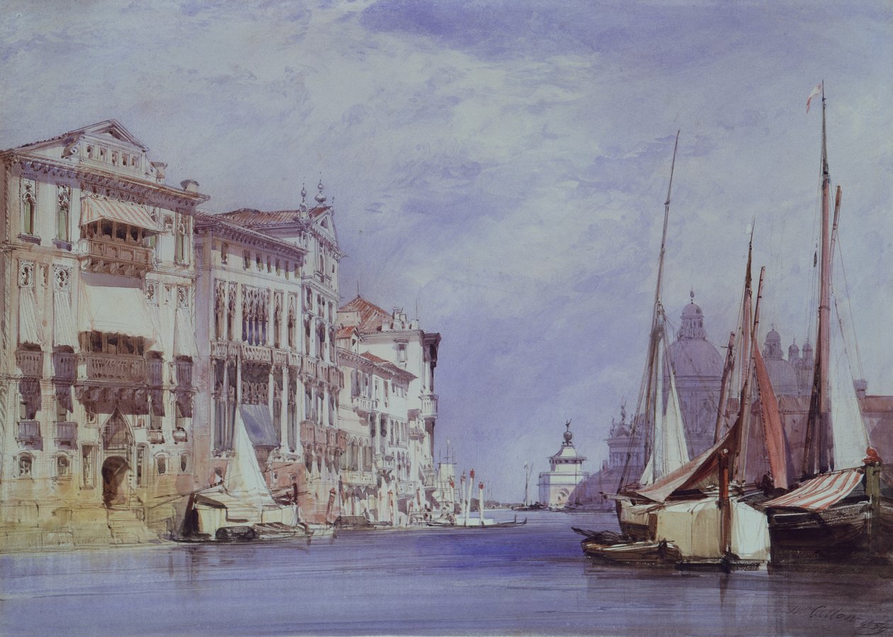 Canal Grande, Venedig af William Callow