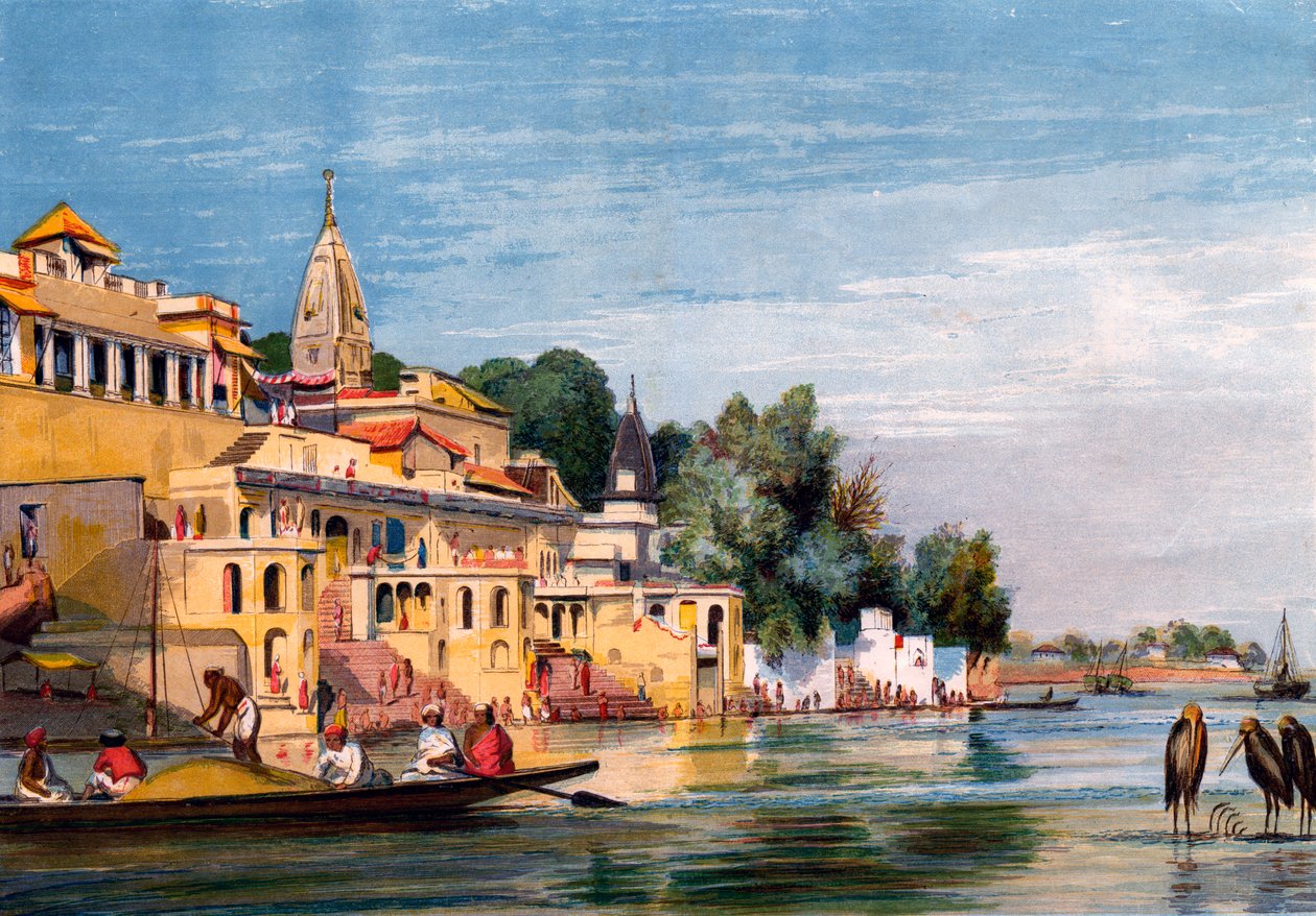 Cawnpore på Ganges, Indien, 1857. af William Carpenter