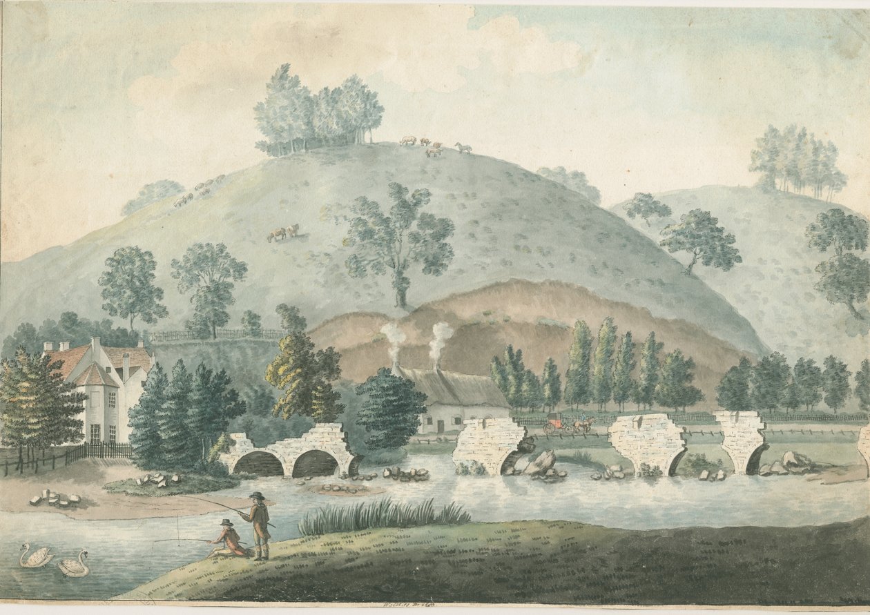 Wolseley Bridge: vandfarvemaleri, nd [1796-1839] af William Carter