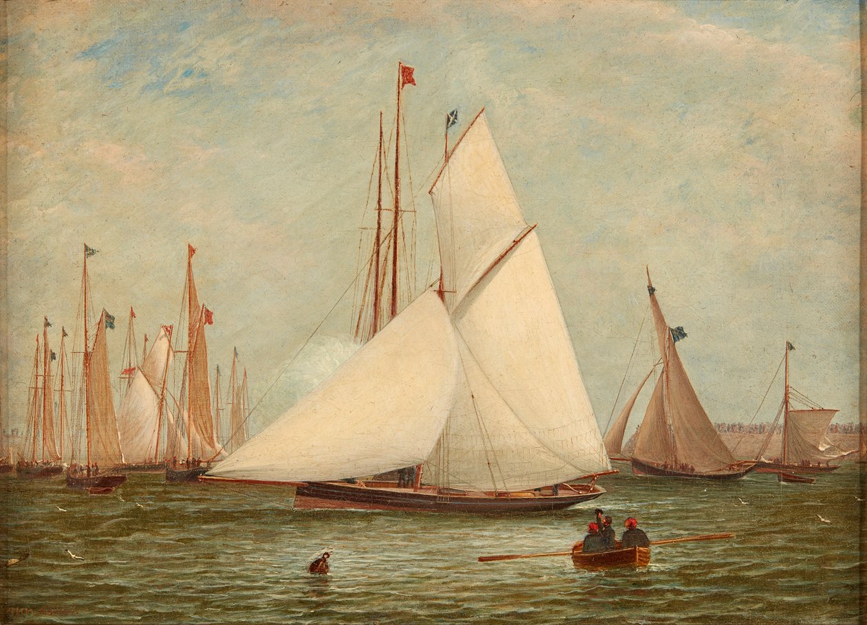 The Finishing Gun (olie på lærred) af William Clark