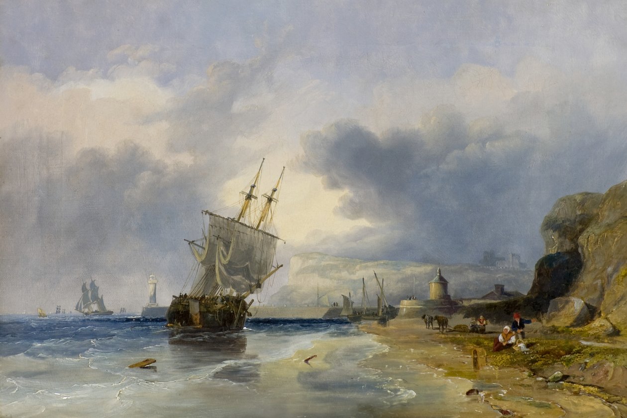 Whitby fra nord af Clarkson Frederick Stanfield