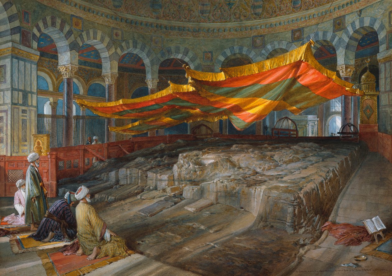 Den hellige klippe, Jerusalem, 1887 af William Crimea Simpson