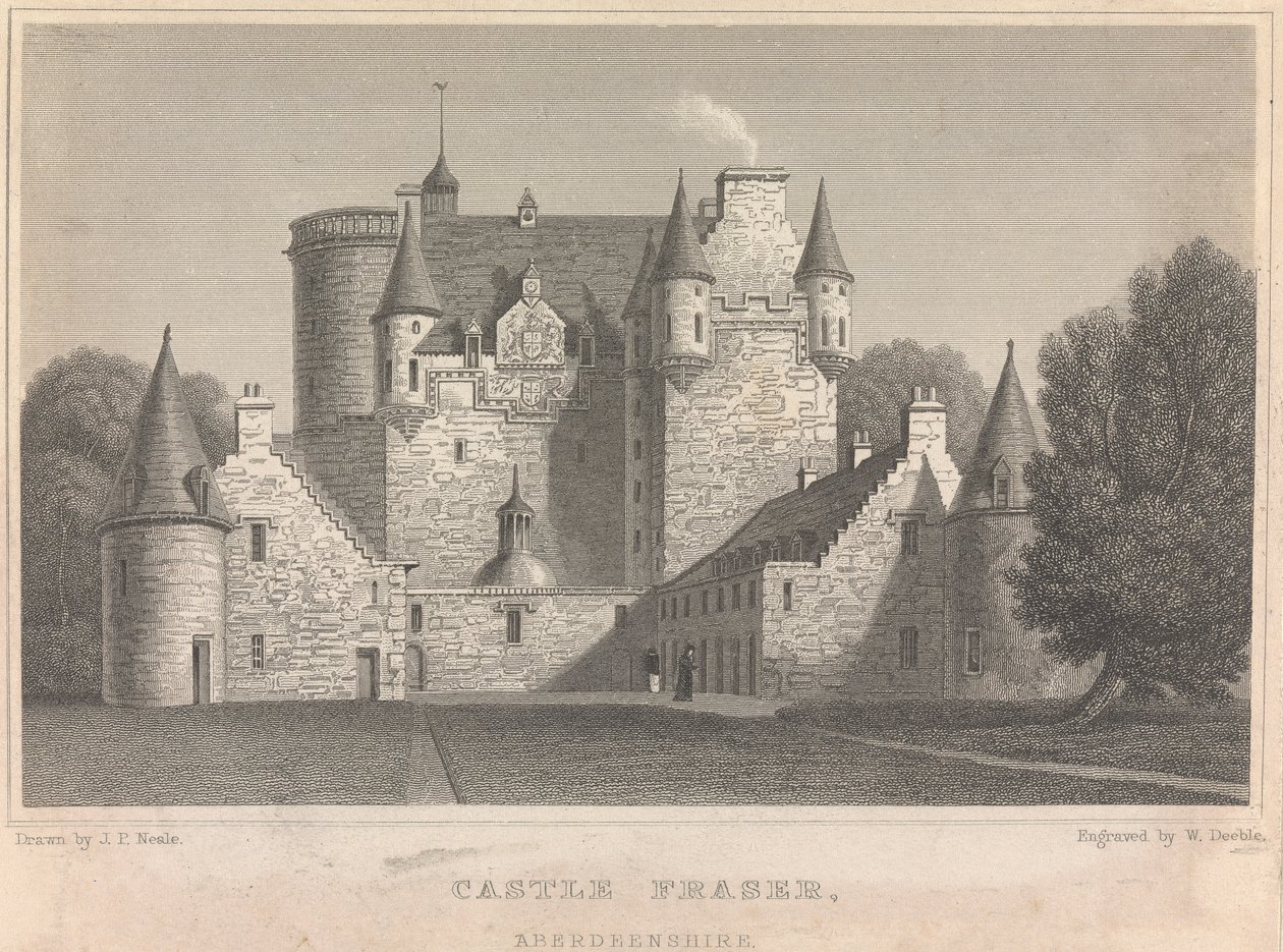 Castle Fraser, Aberdeenshire; side 4 (bind 2) af William Deeble