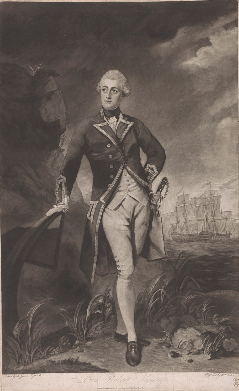 Lord Robert Manners, kaptajn R.N. af William Dickinson