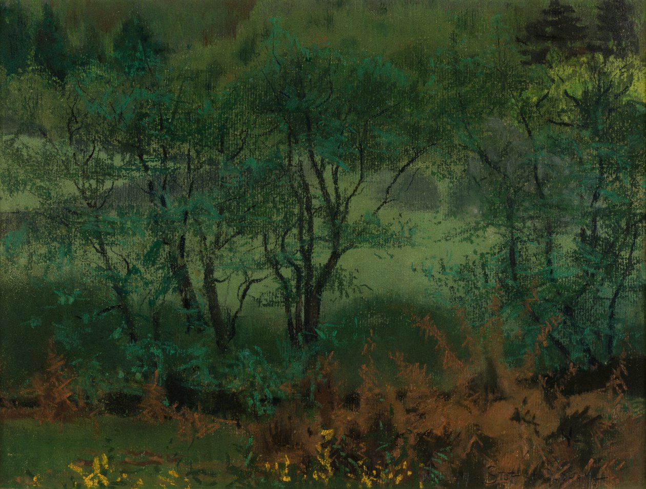 Woodland Scene, Brantrake af William Edward Stott