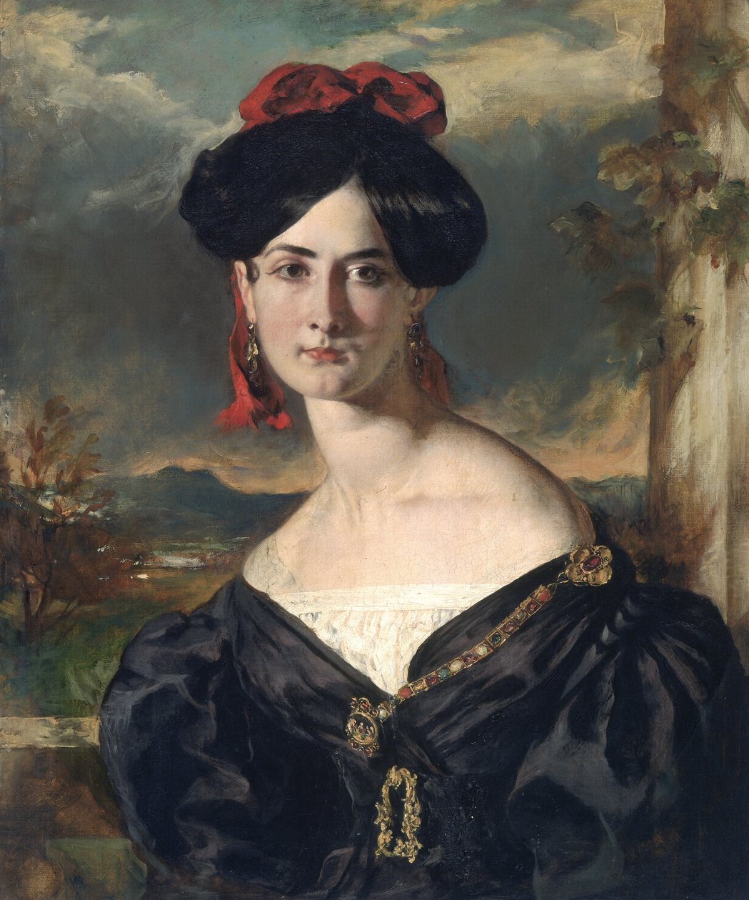 Louisa Vaughan (født Rolls) (olie på lærred) af William Etty