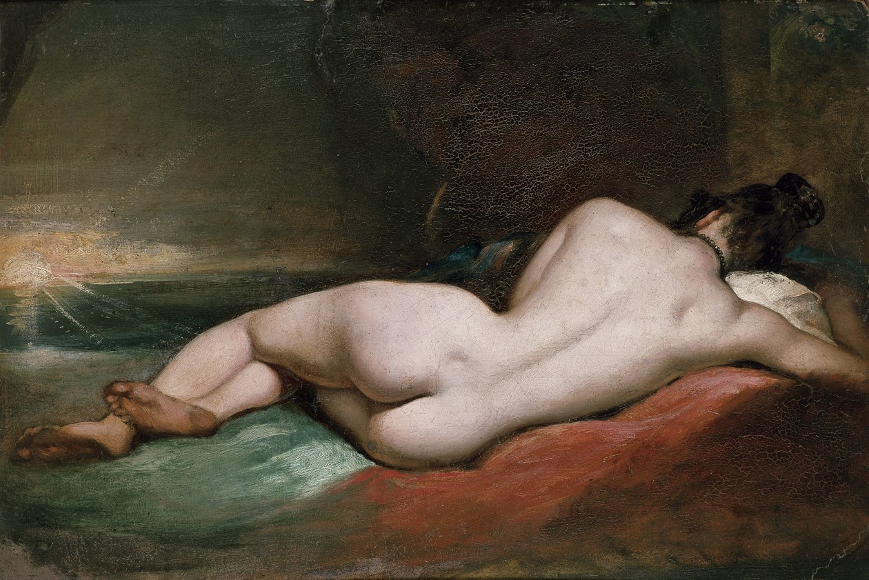 Nøgen model tilbagelænet af William Etty