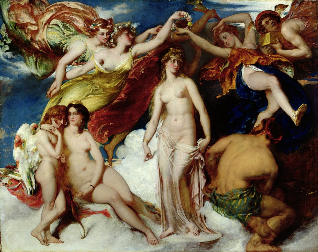 Pandora kronet af årstiderne af William Etty