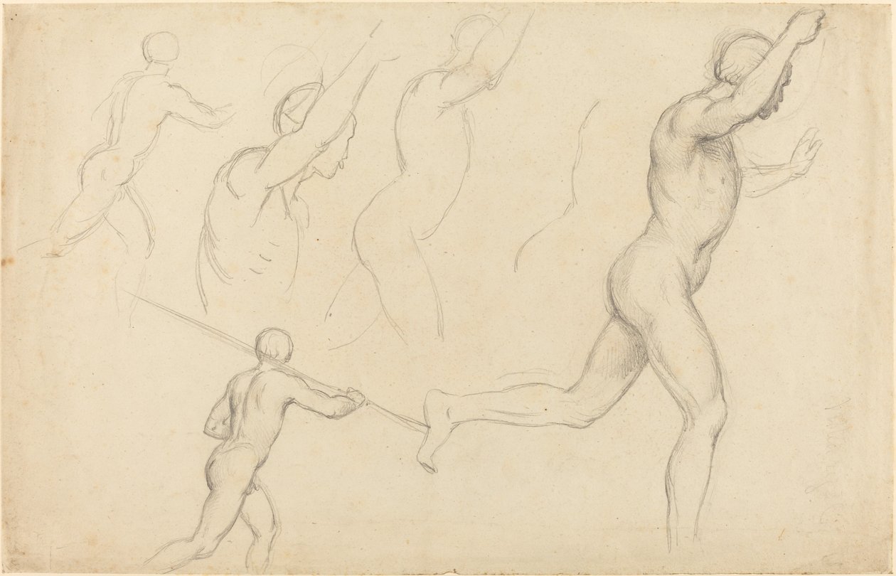 Undersøgelser af løbende mænd af William Etty