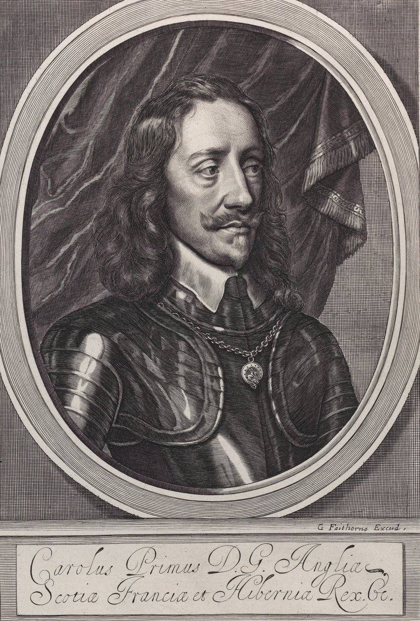 Kong Charles I, ca. 1658.. af William Faithorne