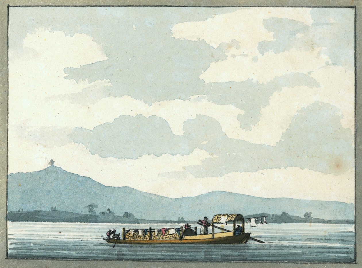 Kinesisk flodbåd af William Ffarington