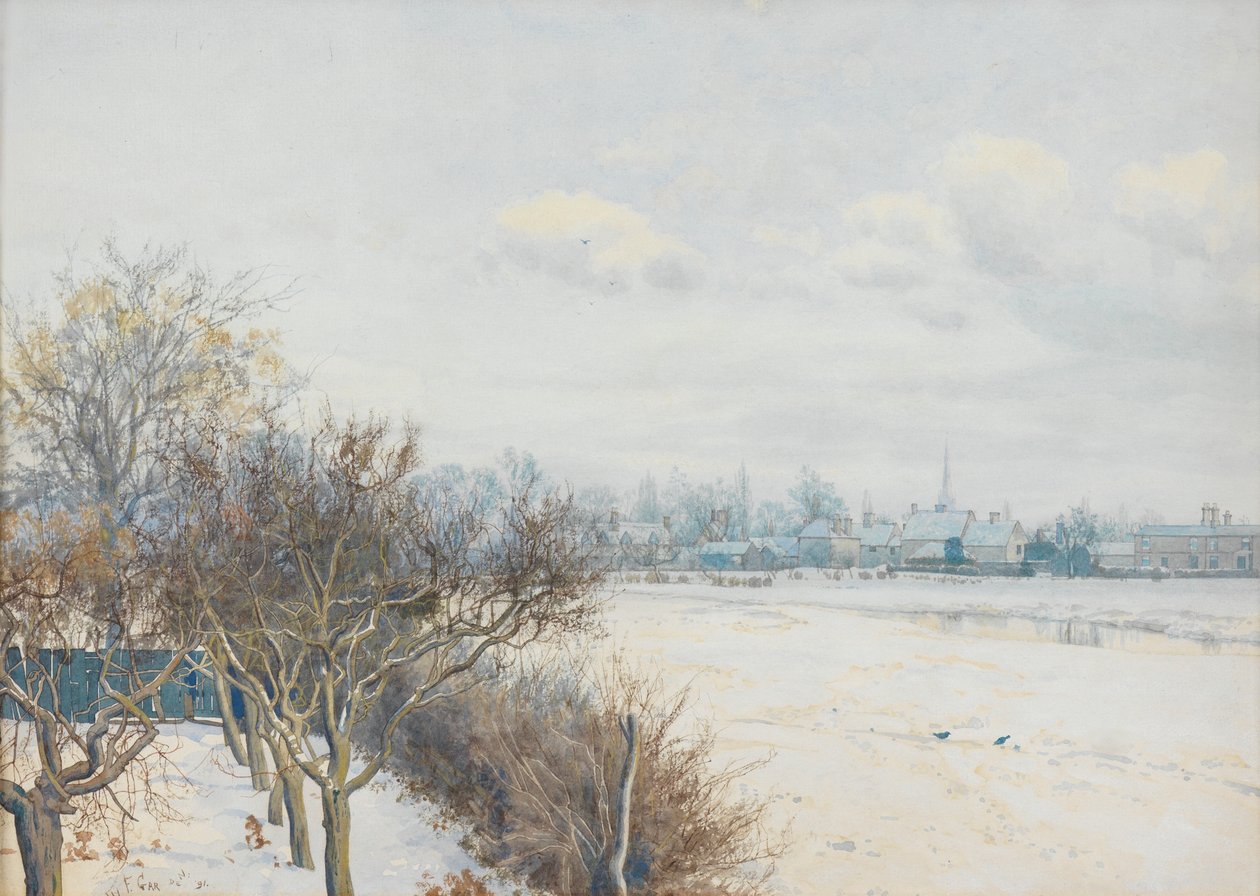 Vinter i Ouse-dalen, 1891 af William Fraser Garden