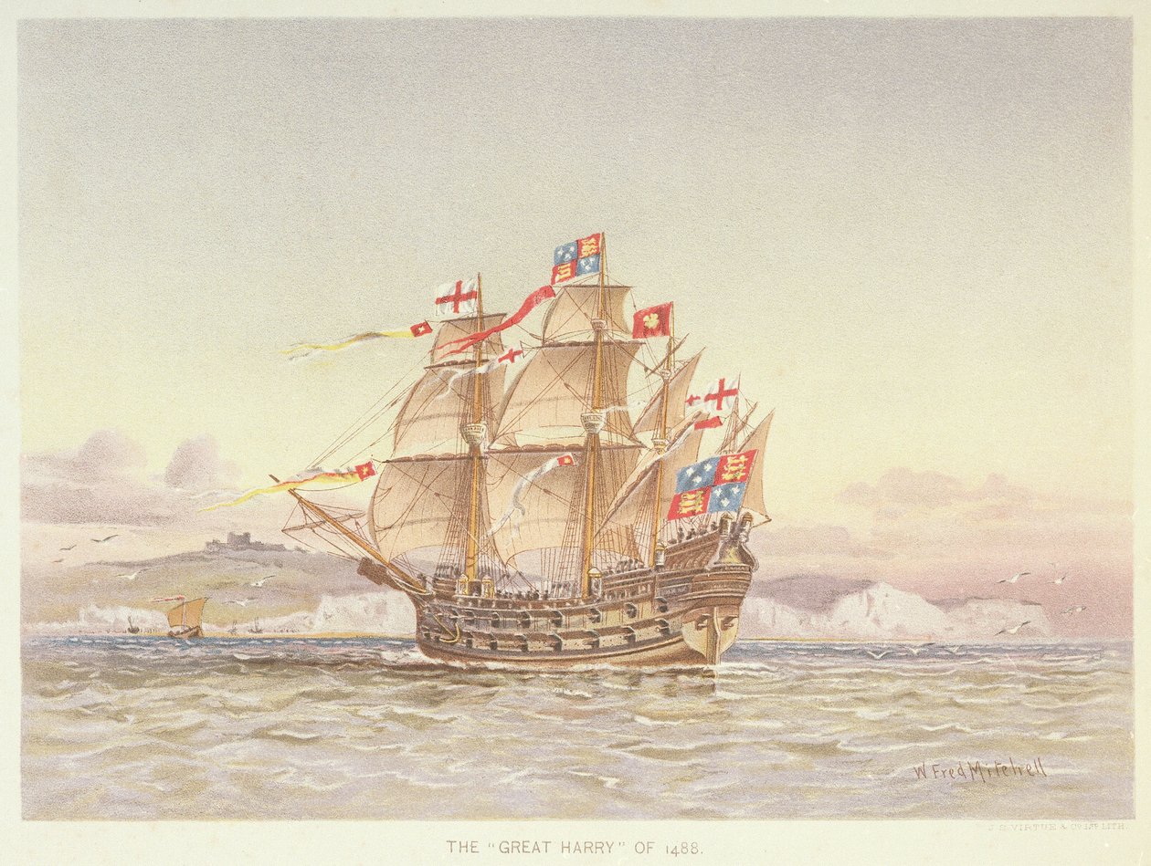 Den store Harry (farvelitografi) af William Frederick Mitchell