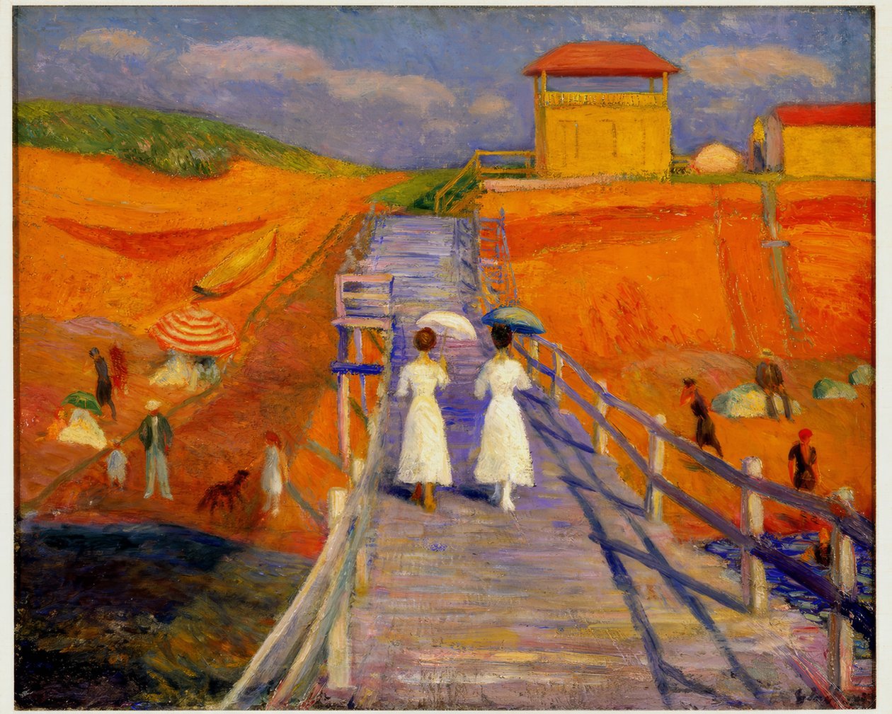 Cape Cod Pier af William Glackens