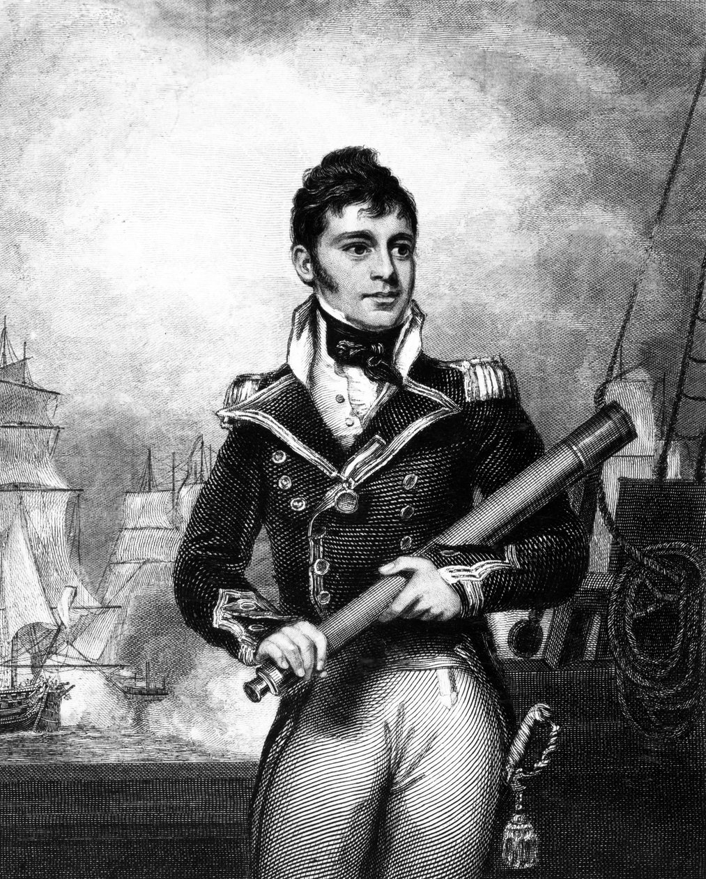 Sir William Hoste, ca. 1833 af William Greatbach