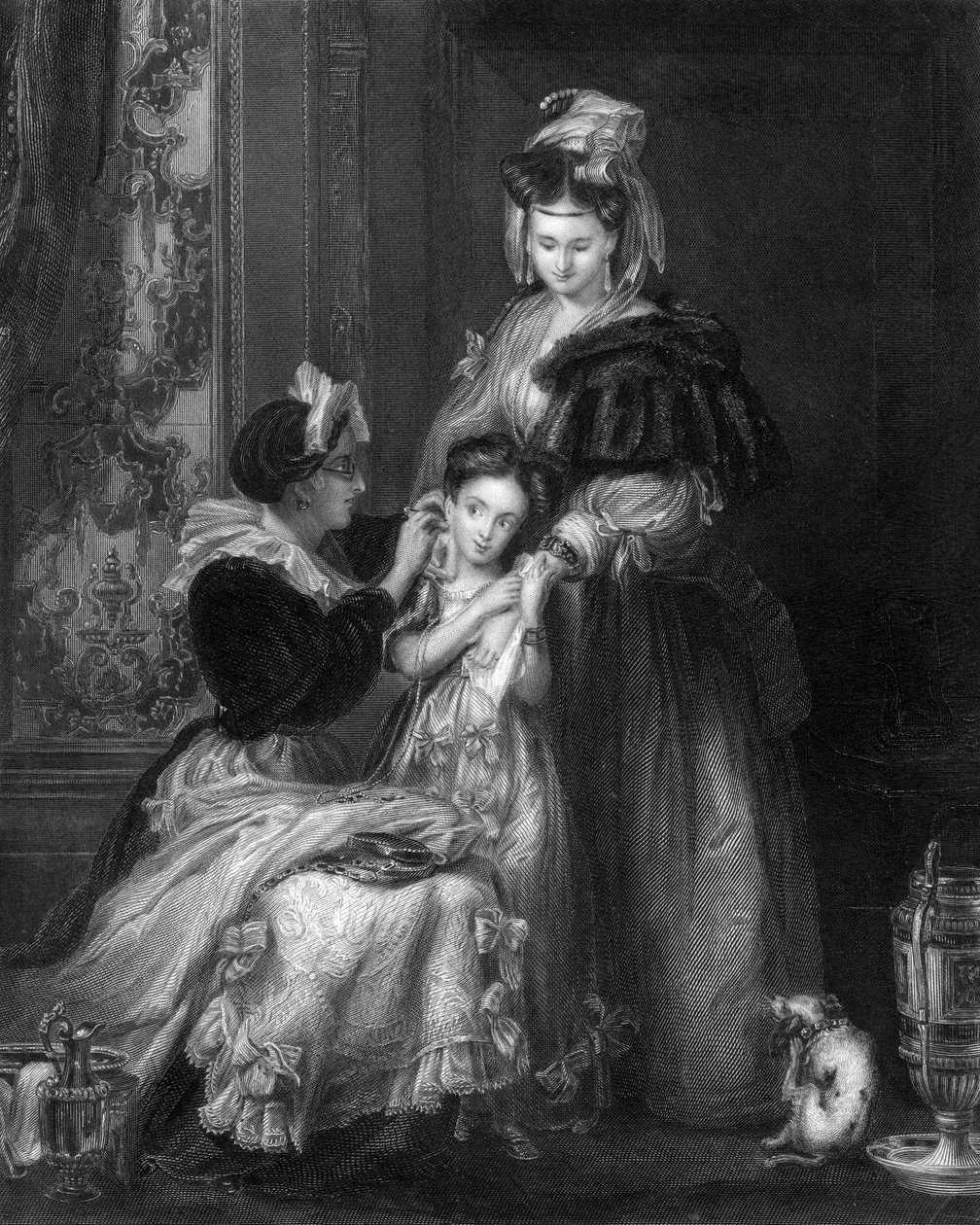 Den første ørering, 1849. af William Greatbach